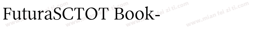 FuturaSCTOT Book字体转换